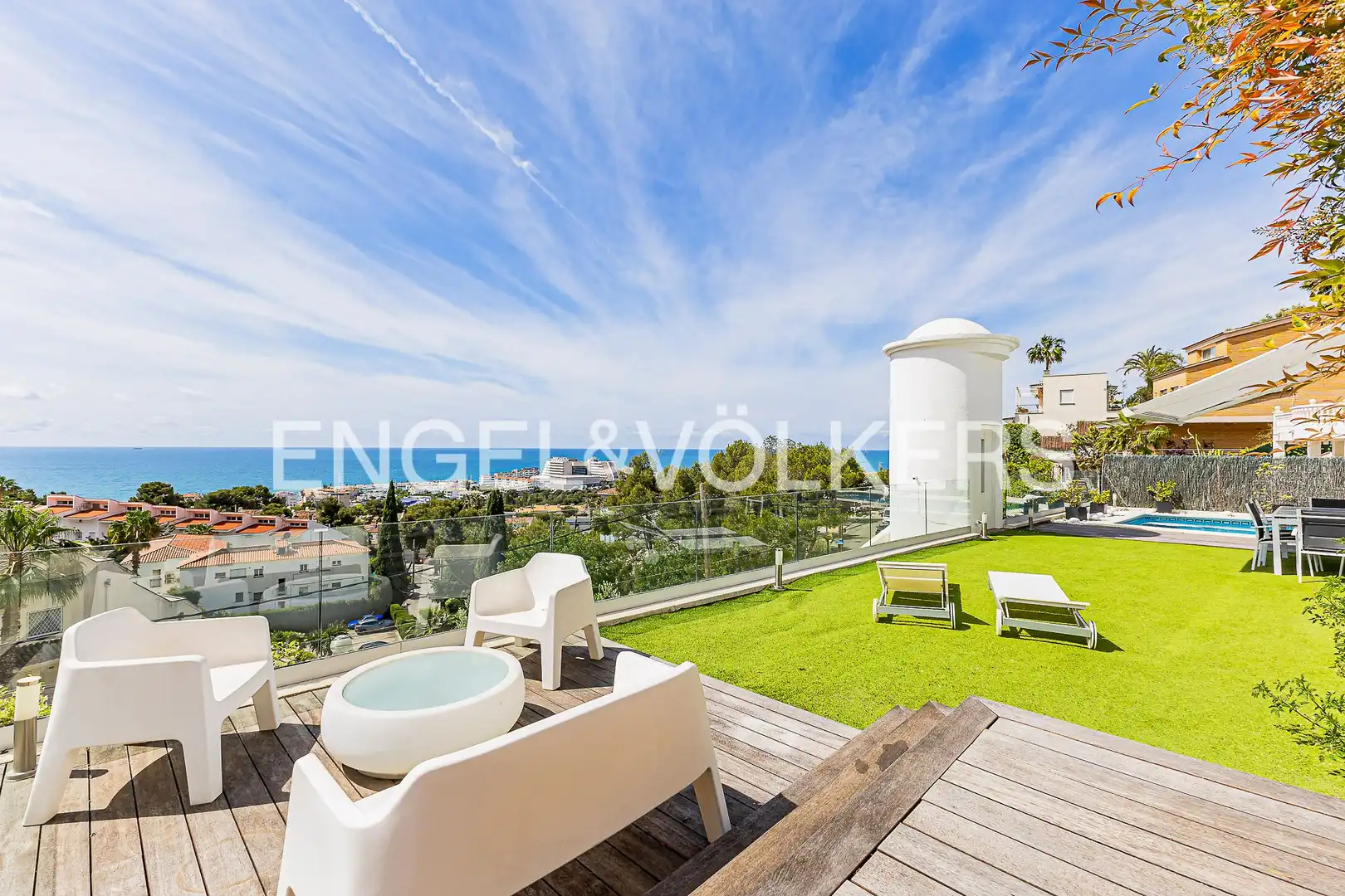 Terraza de Casa o chalet en venta en Sitges con Aire acondicionado, Calefacción y Jardín privado