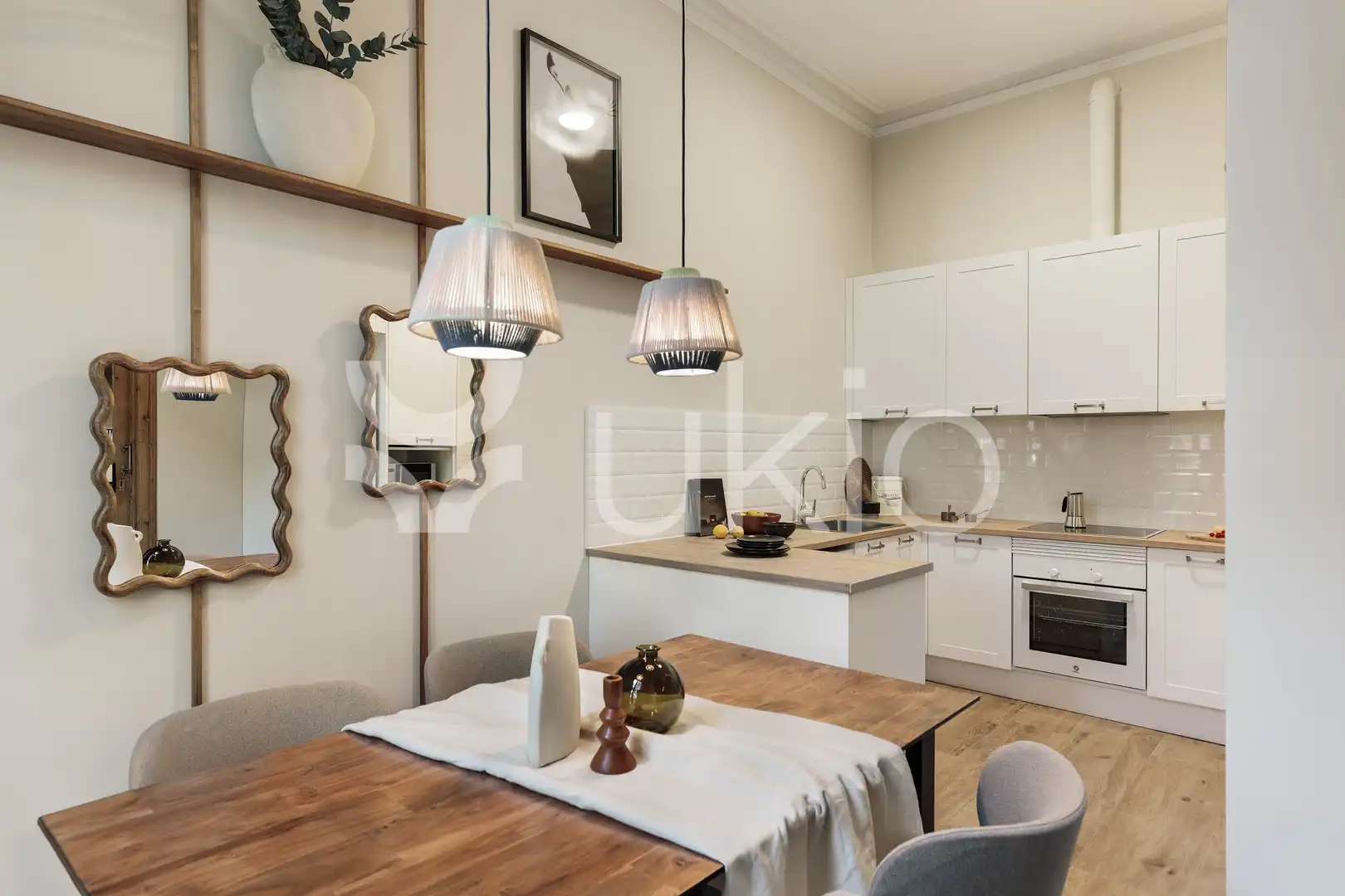 Kitchen of Apartments for rent in Barcelona  with Air Conditioner, Heating and Furnished