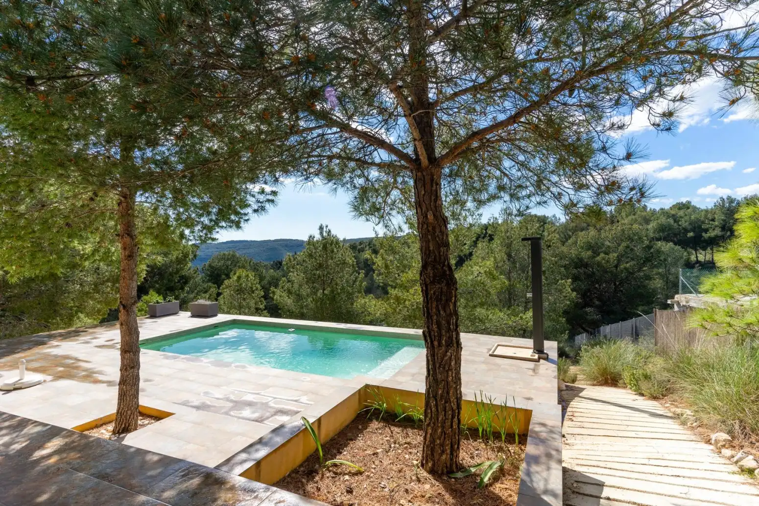Piscina de Casa o xalet en venda en Mula amb Parquet, Terrassa i Moblat