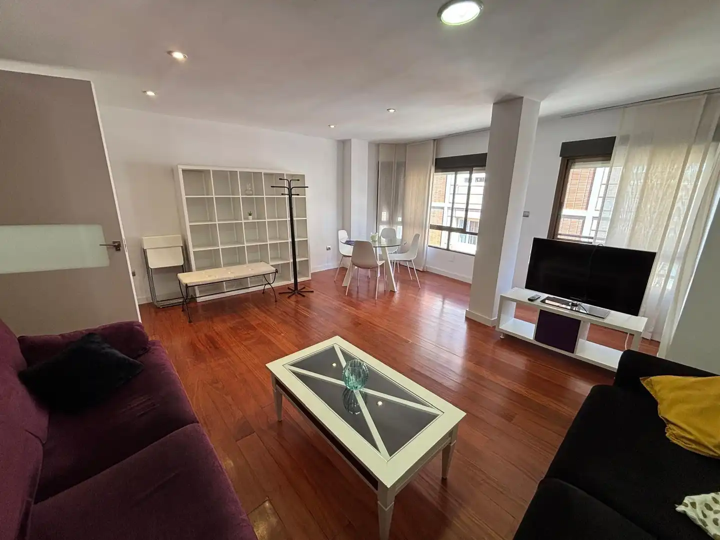 Sala de estar de Piso de alquiler en Murcia con Aire acondicionado, Calefacción y Amueblado