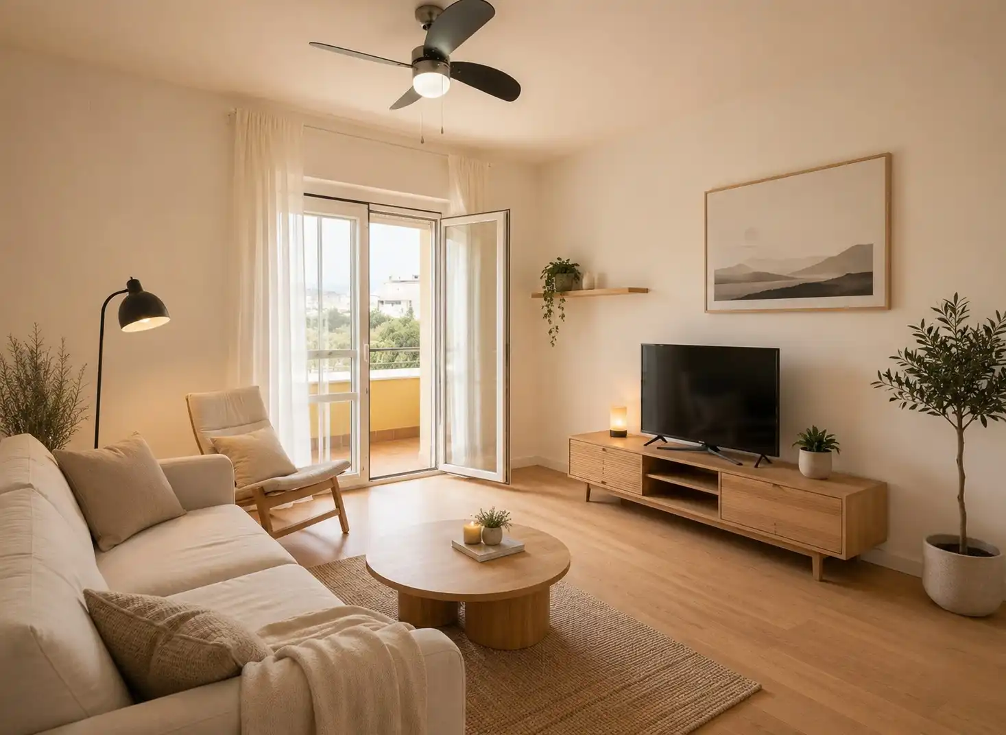 Sala d'estar de Apartament en venda en Torrox amb Terrassa, Moblat i Rentadora