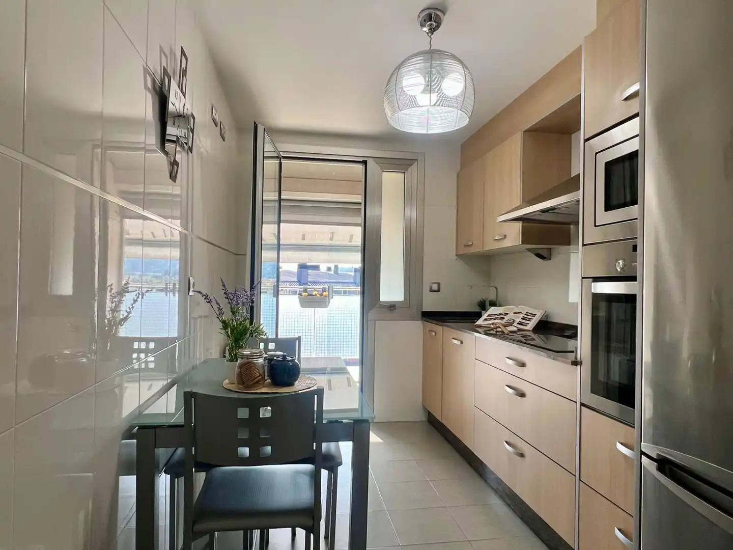 Kitchen of Flat for sale in Cambre   with Heating, Terrace and Storage room