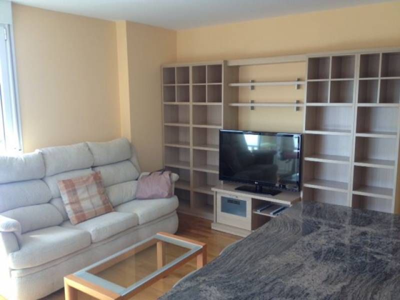 Living room of Apartment to rent in  Pamplona / Iruña  with Parquet flooring, Terrace and Furnished