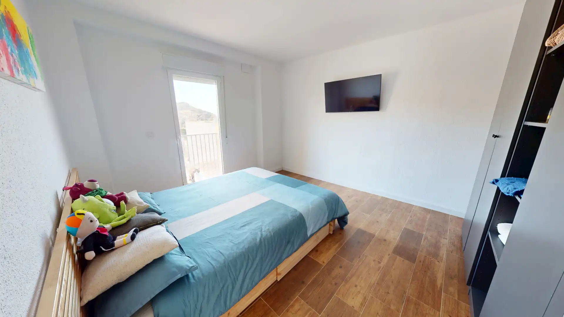 Bedroom of Flat for sale in Jijona / Xixona  with Air Conditioner, Heating and Parquet flooring
