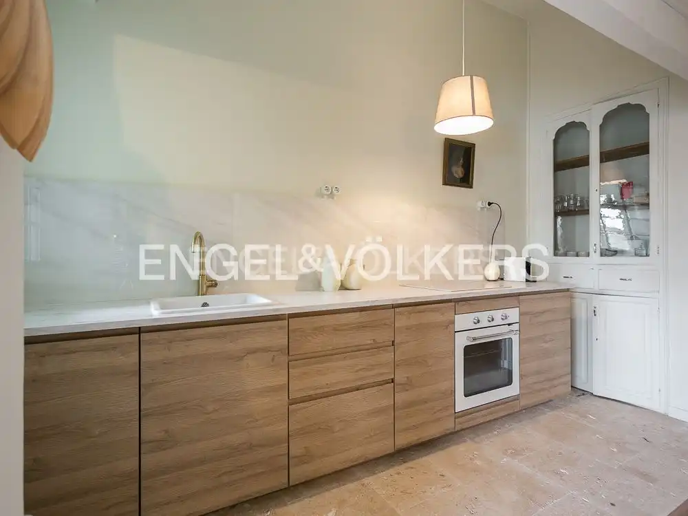 Küche von Wohnung zur Miete in Valencia mit Klimaanlage, Heizung und Parkett