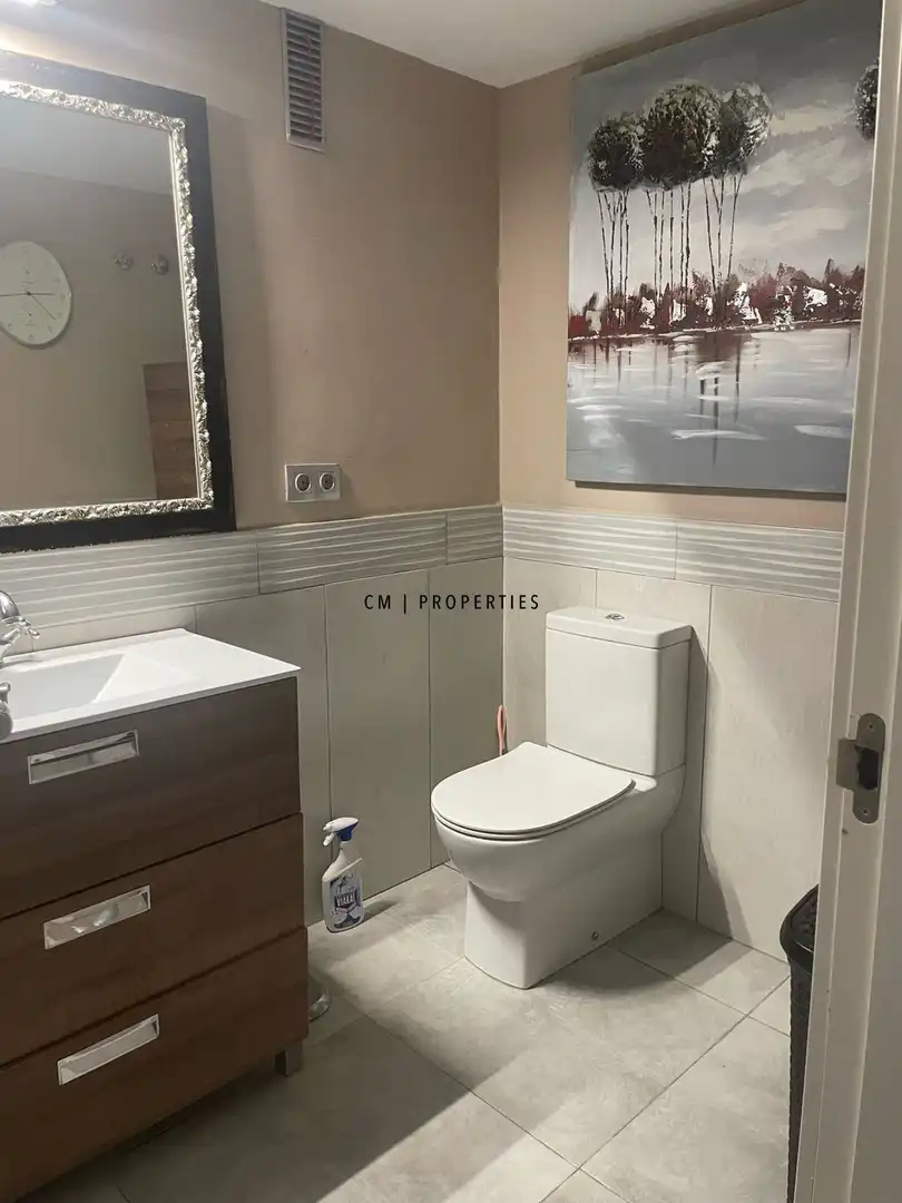 Bathroom of Flat for rent in Puçol  with Air Conditioner, Terrace and Swimming Pool