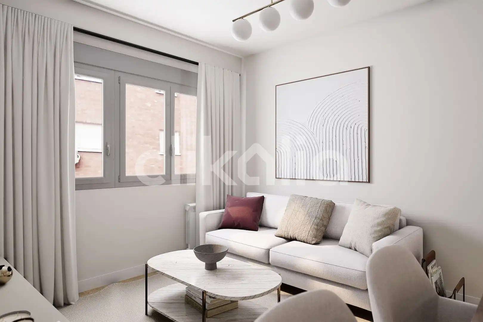 Sala de estar de Piso en venta en  Madrid Capital con Aire acondicionado y Calefacción