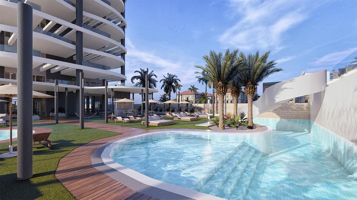 Piscina de Apartament en venda en Calpe / Calp amb Aire condicionat, Calefacció i Traster