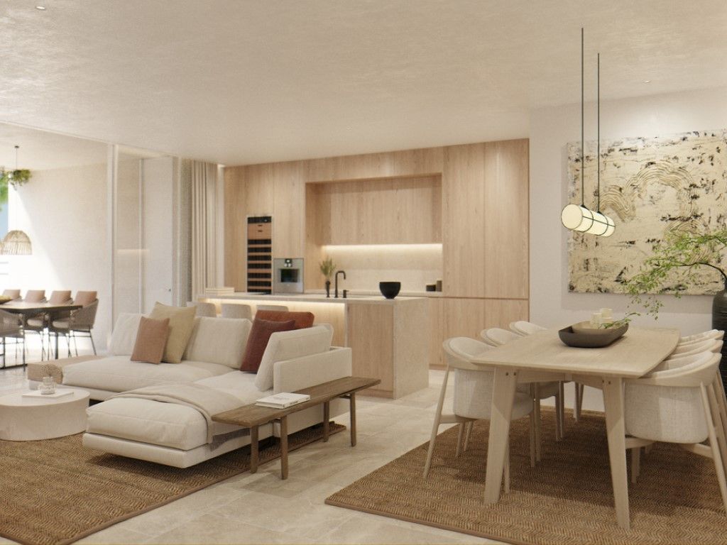Sala d'estar de Apartament en venda en  Palma de Mallorca amb Aire condicionat, Jardí privat i Moblat