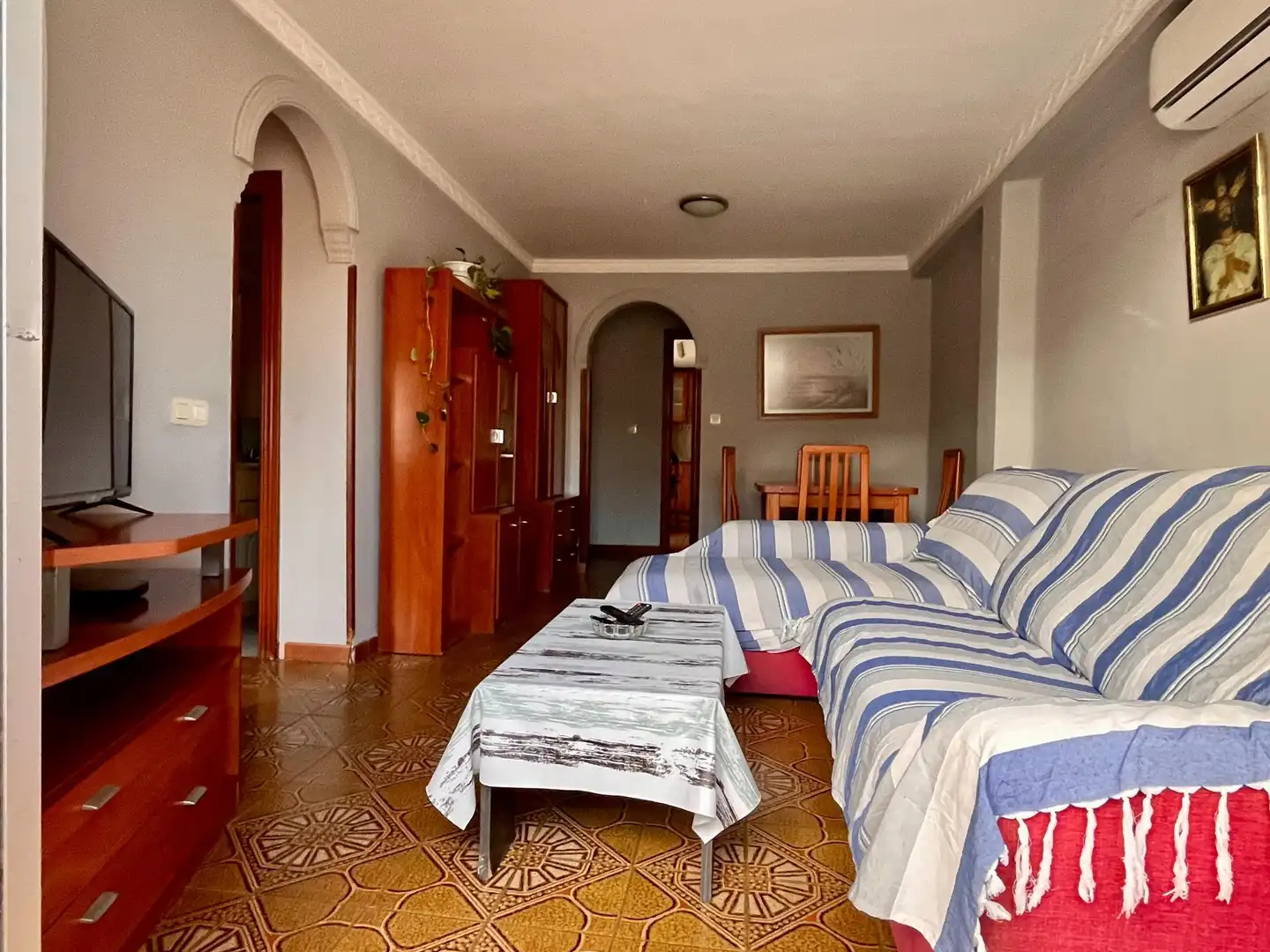 Sala de estar de Piso en venta en Málaga con Aire acondicionado, Terraza y Amueblado