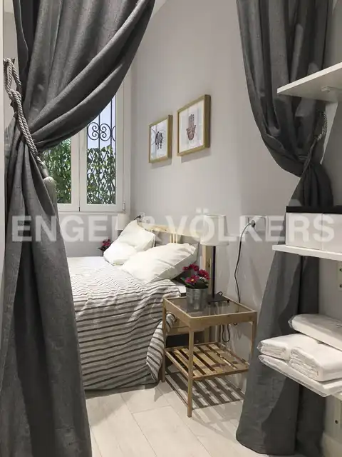Schlafzimmer von Wohnungen zur Miete in Madrid mit Klimaanlage, Heizung und Möbliert