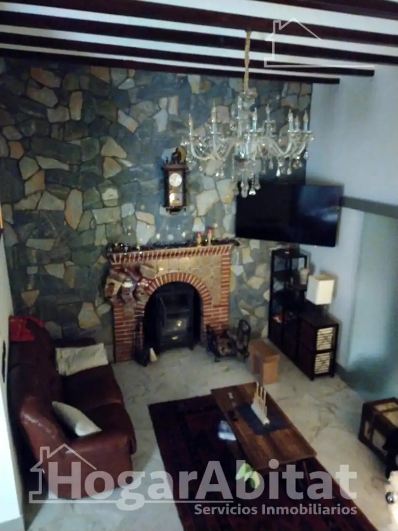 Sala de estar de Casa o chalet en venta en Beniarjó con Aire acondicionado y Terraza