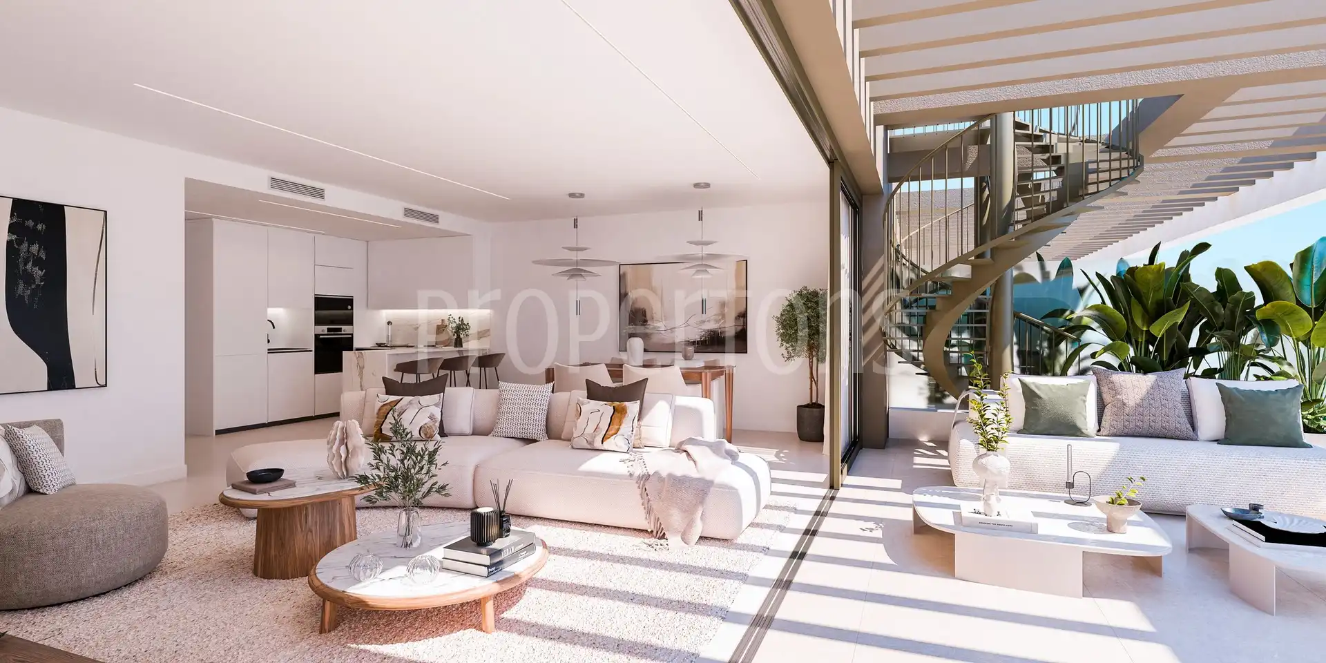 Sala de estar de Piso en venta en Estepona