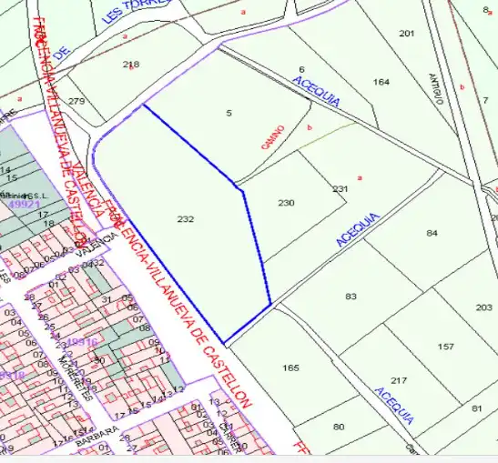 Terreno en venta en Villanueva de Castellón