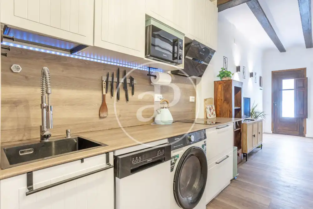 Küche von Wohnung zur Miete in Valencia mit Klimaanlage, Heizung und Terrasse