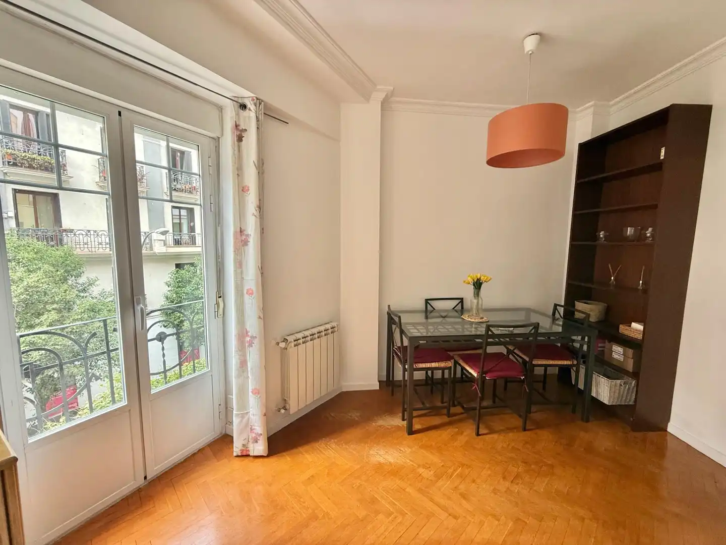 Esszimmer von Wohnung zur Miete in Madrid mit Heizung, Möbliert und Balkon