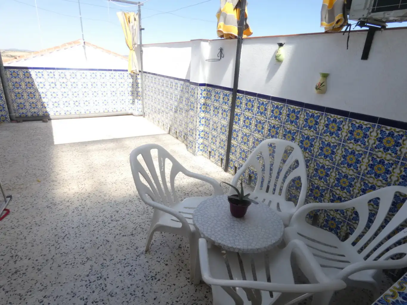 Terrace of Flat for rent in Azuaga  with Air Conditioner, Heating and Furnished