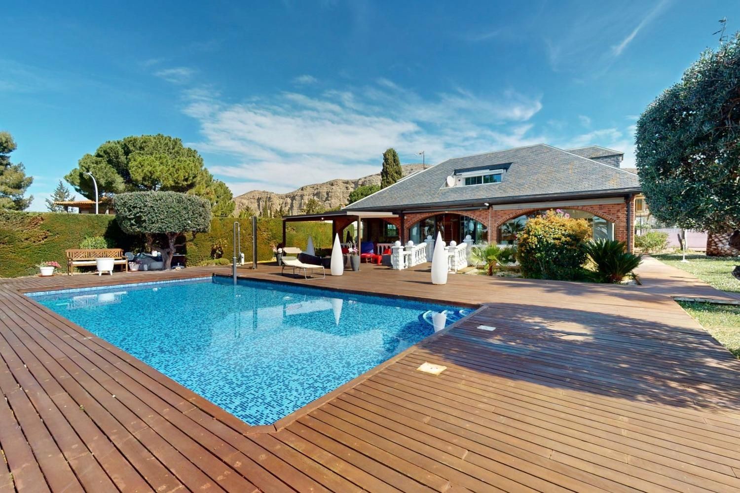 Swimming pool of House or chalet for sale in Alfajarín  with Heating, Private garden and Terrace