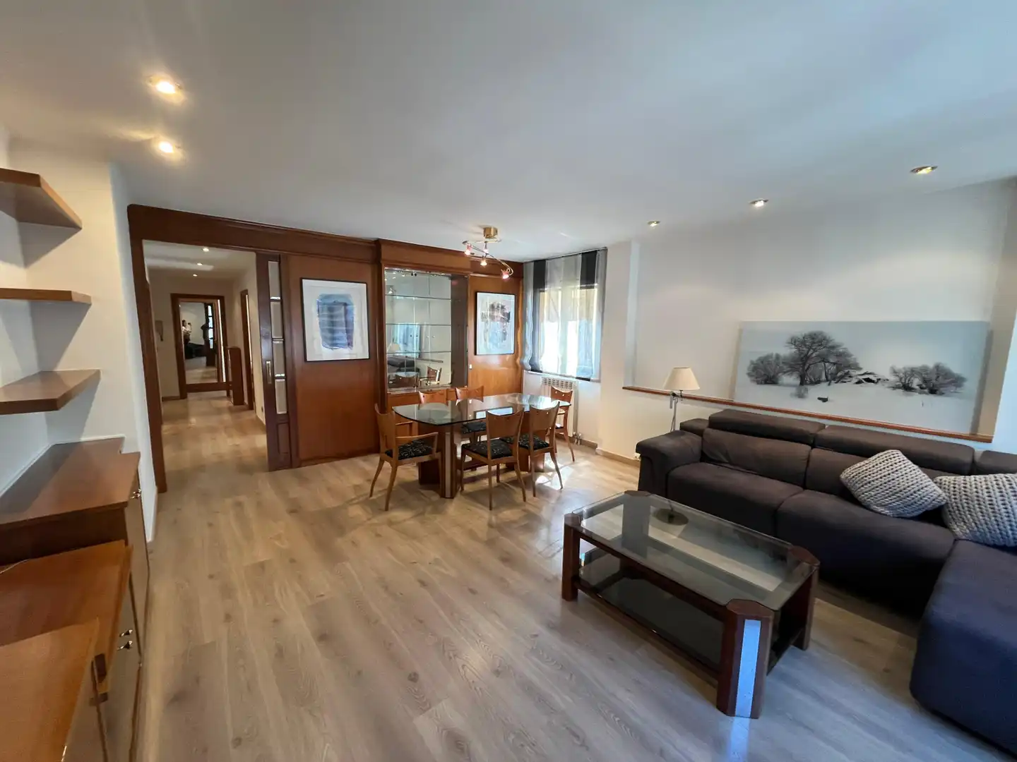 Living room of Flat for rent in Escaldes – Engordany  with Heating, Parquet flooring and Furnished