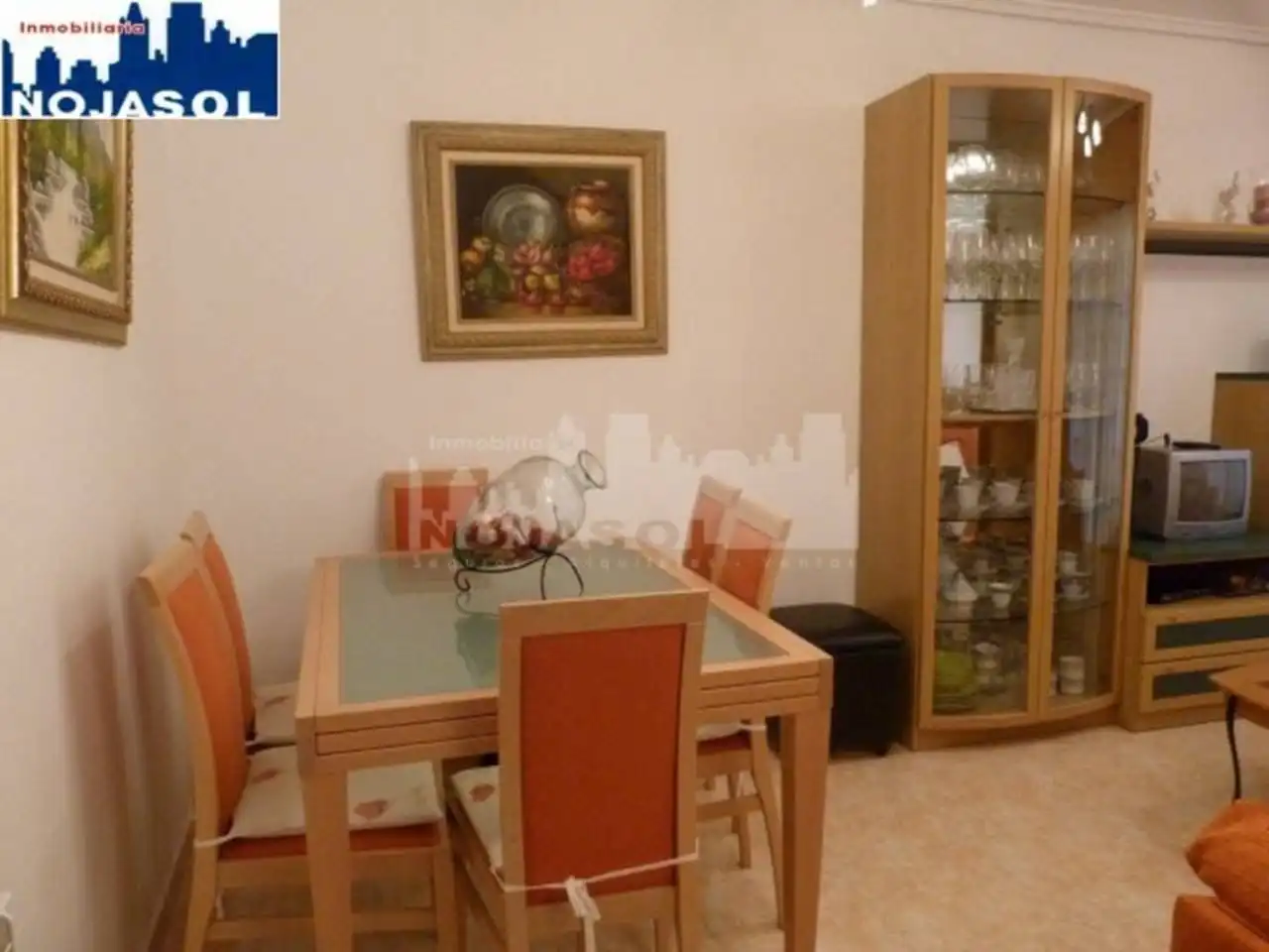 Menjador de Apartament de lloguer en Noja amb Calefacció, Jardí privat i Terrassa