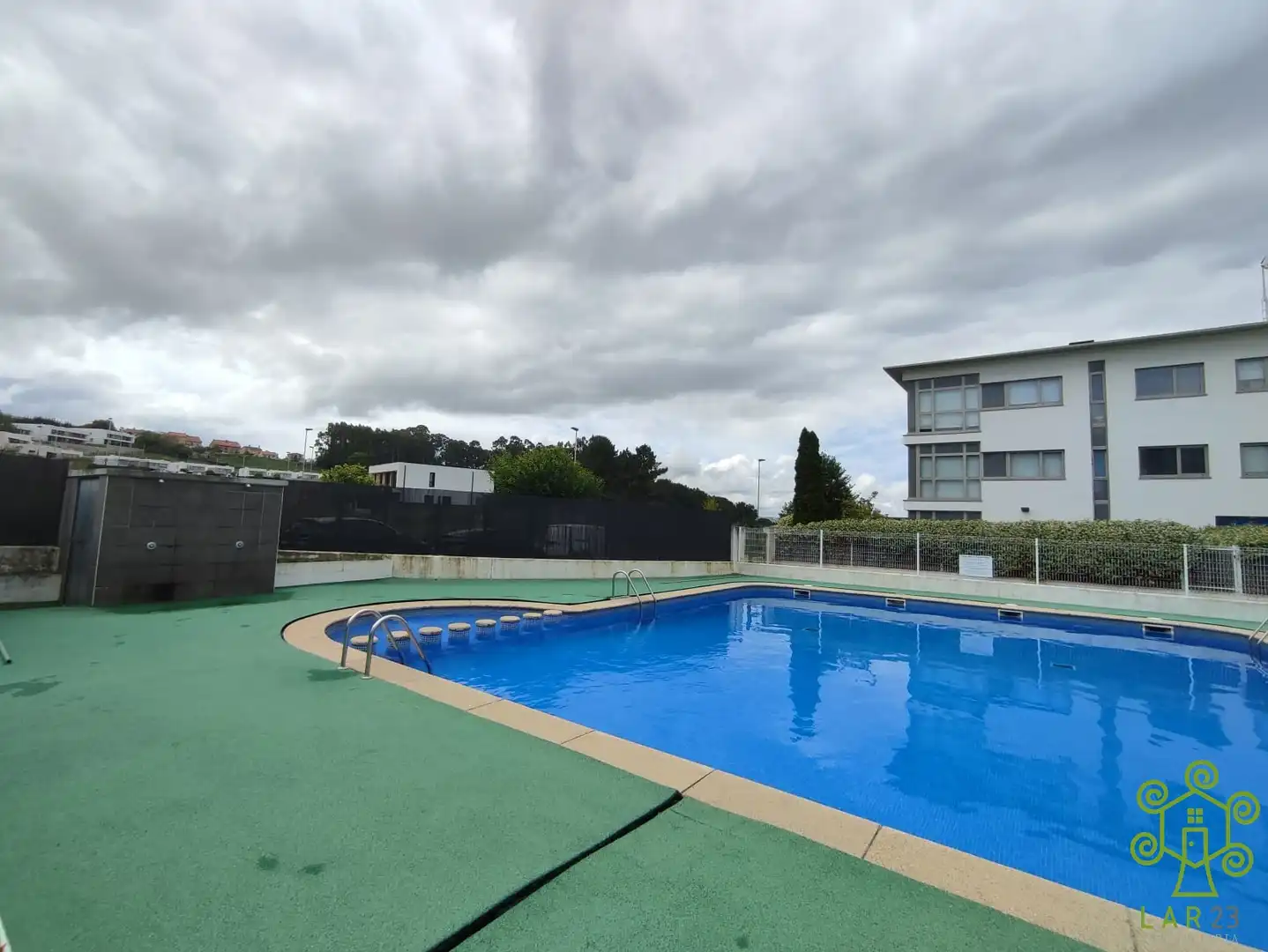 Swimming pool of Flat for rent in Oleiros  with Heating, Parquet flooring and Furnished
