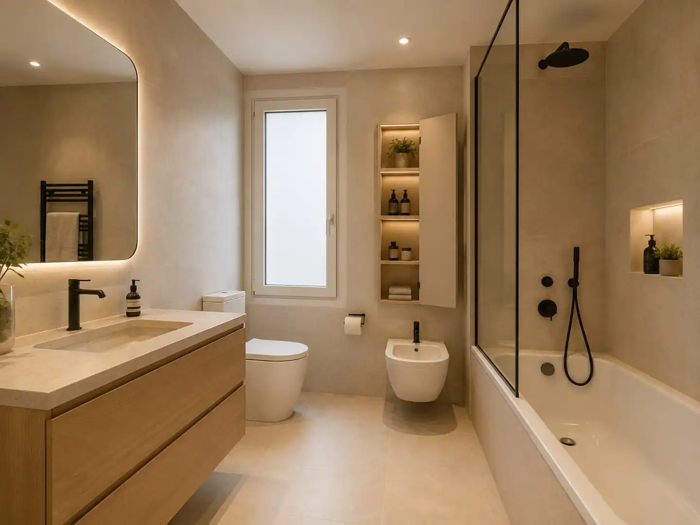 Badezimmer von Wohnung zum Verkauf in Langreo mit Abstellraum