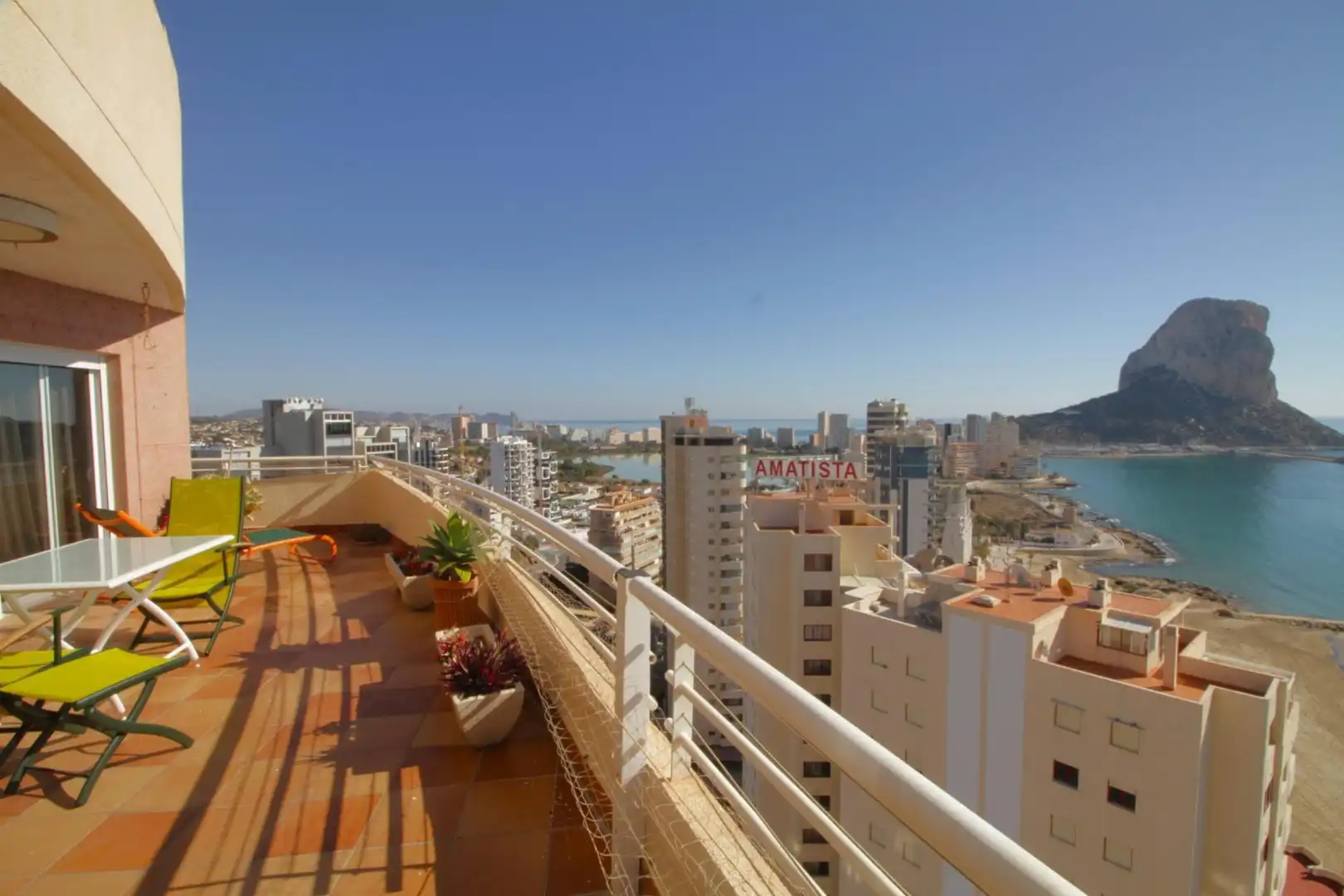 Terrace of Apartments for sale in Calpe / Calp  with Air Conditioner, Heating and Private garden