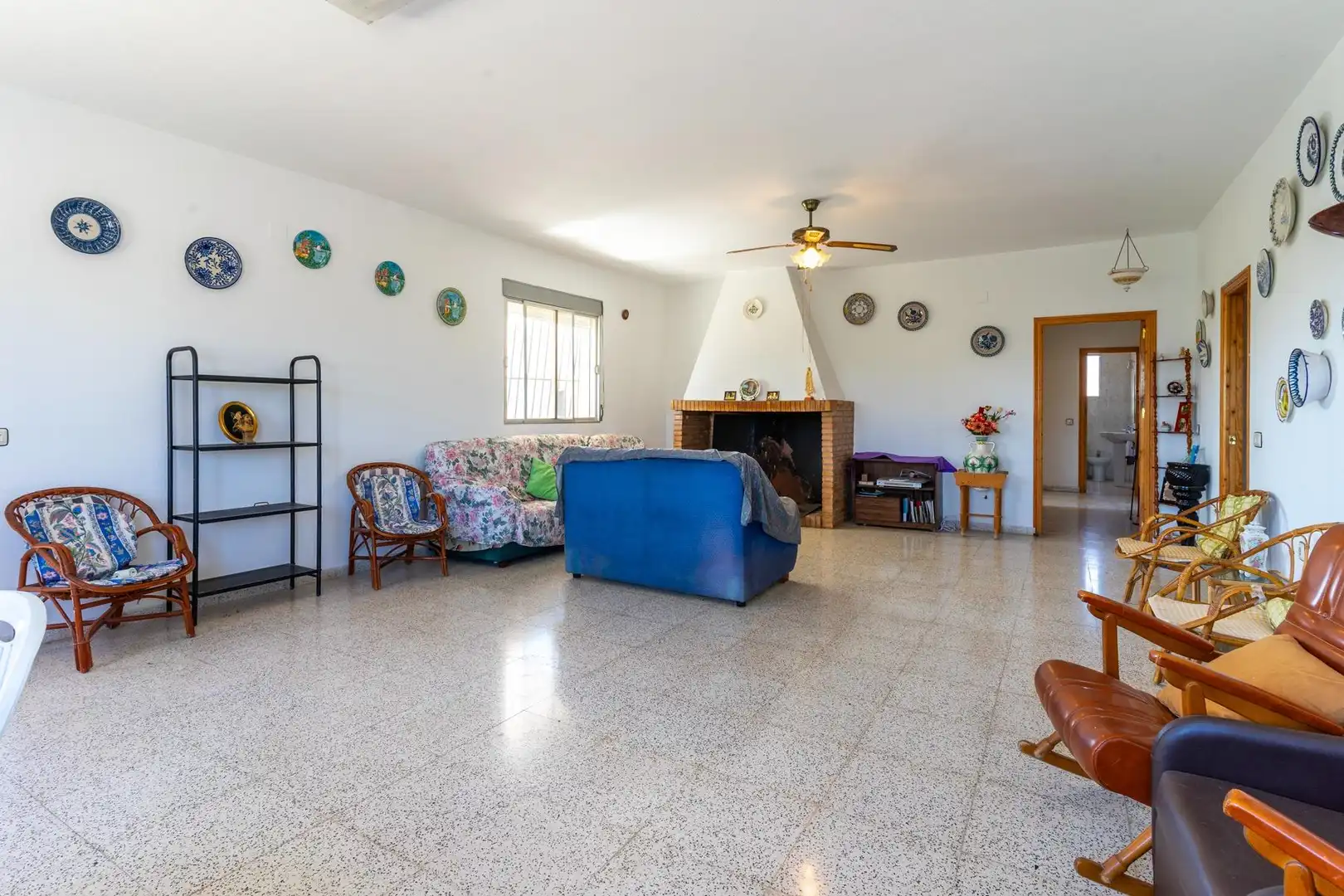 Sala de estar de Finca rústica en venta en Abarán con Terraza y Amueblado