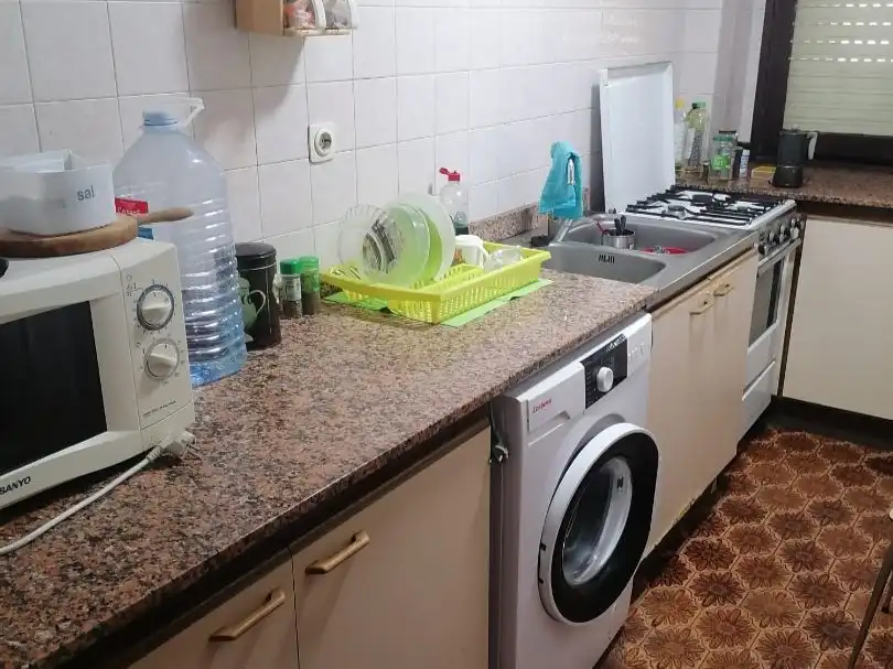 Küche von Wohnung zur Miete in Castellón de la Plana / Castelló de la Plana mit Terrasse, Abstellraum und Möbliert