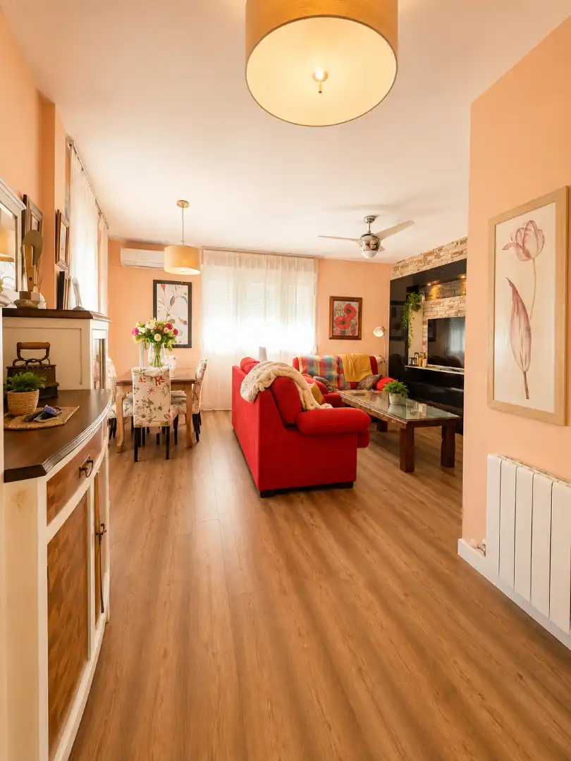 Sala de estar de Casa o chalet en venta en Tomelloso con Aire acondicionado, Calefacción y Parquet