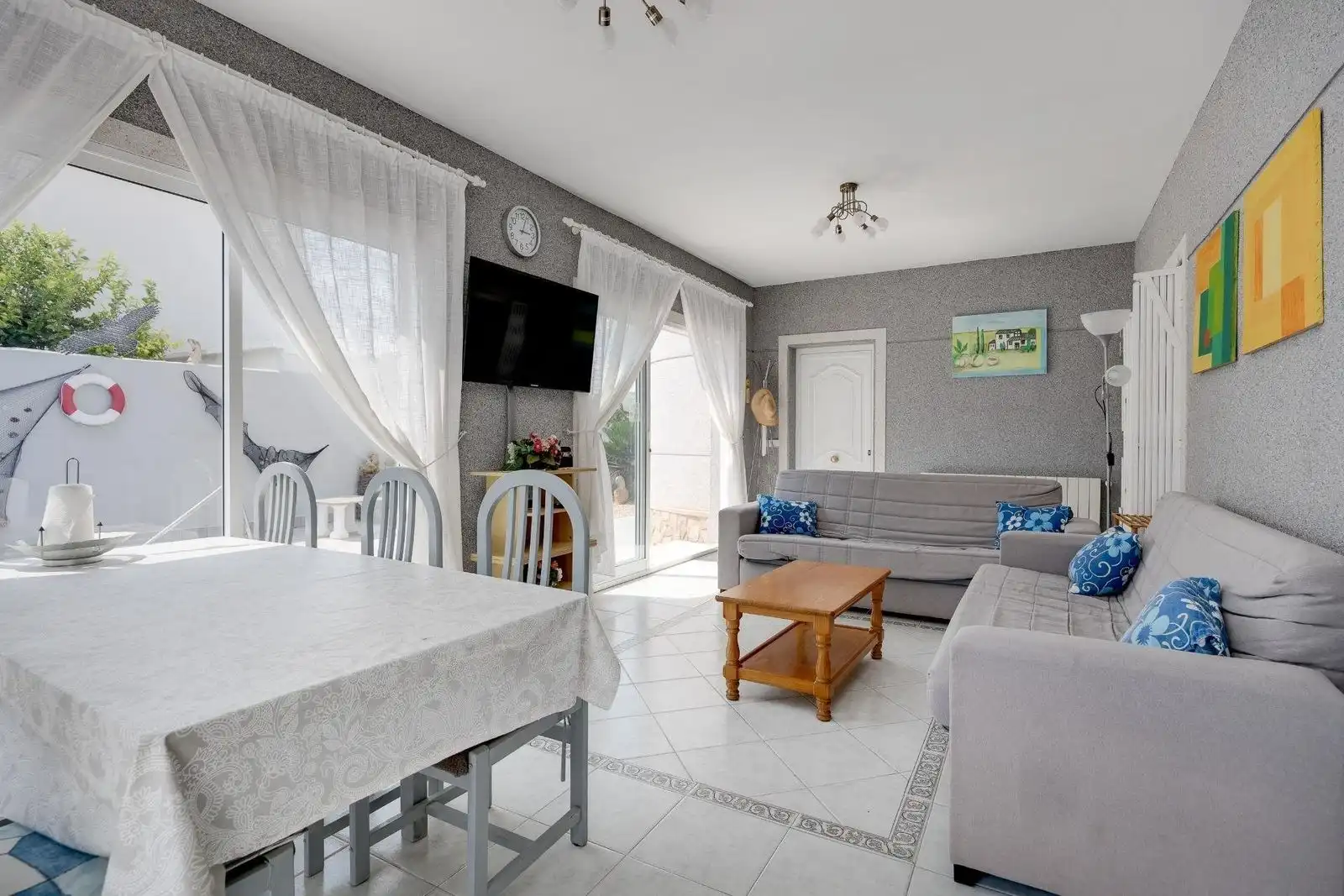 Sala de estar de Casa o chalet en venta en Orihuela con Jardín privado, Terraza y Piscina