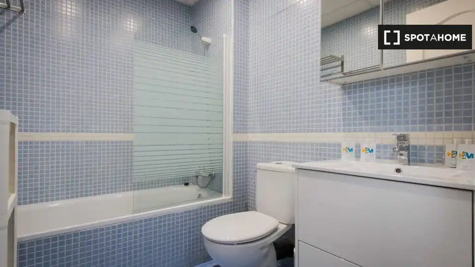 Bany de Apartament per a compartir en Málaga amb Aire condicionat, Calefacció i Terrassa