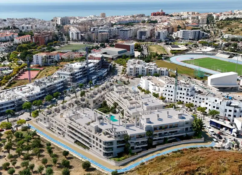 Vista exterior de Piso en venta en Estepona con Aire acondicionado, Calefacción y Terraza