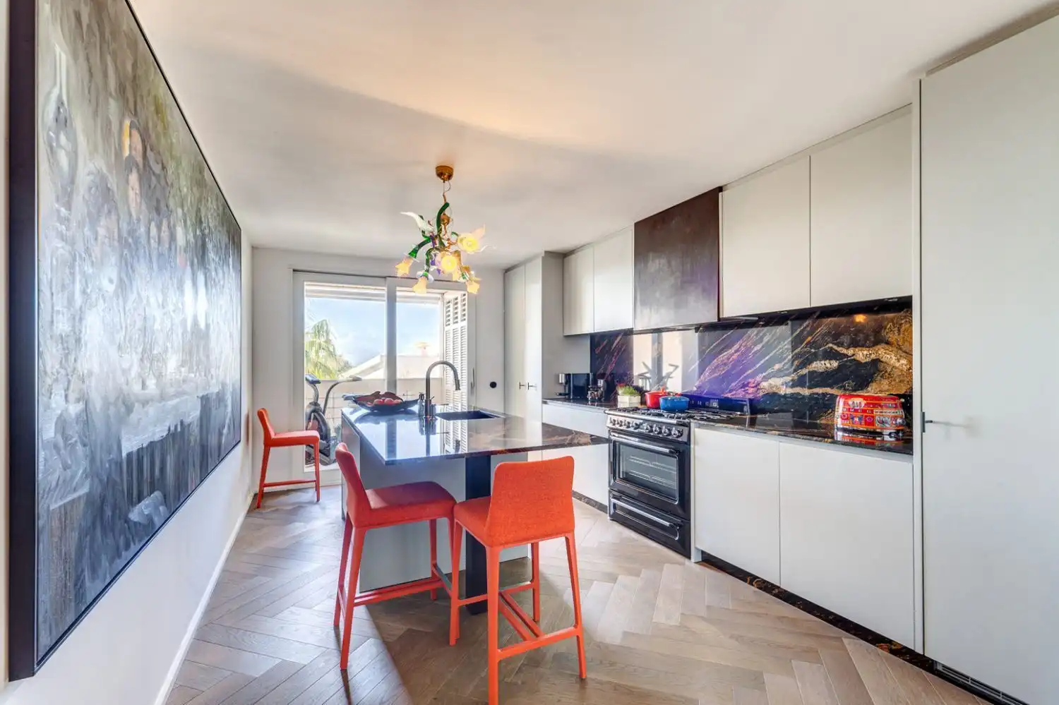 Kitchen of Flat for sale in  Palma de Mallorca  with Air Conditioner, Private garden and Parquet flooring
