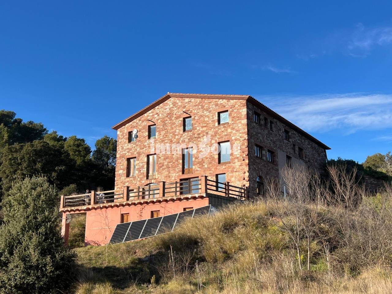 Vista exterior de Finca rústica en venda en Figaró-Montmany amb Calefacció, Jardí privat i Moblat