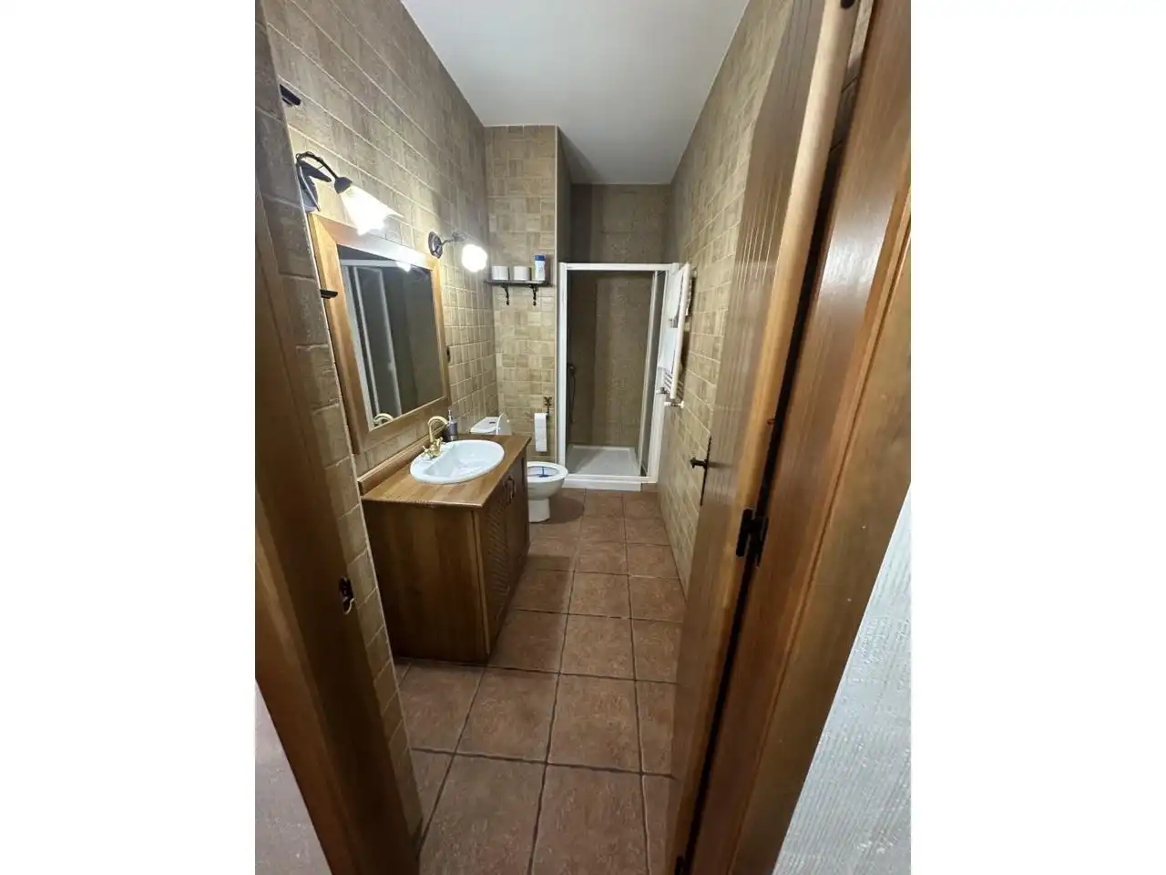 Bathroom of Houses for sale in Villar de Olalla  with Air Conditioner, Heating and Private garden