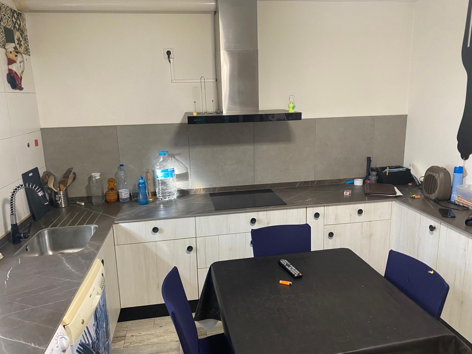 Cuina de Casa o xalet en venda en Poblete amb Aire condicionat i Piscina