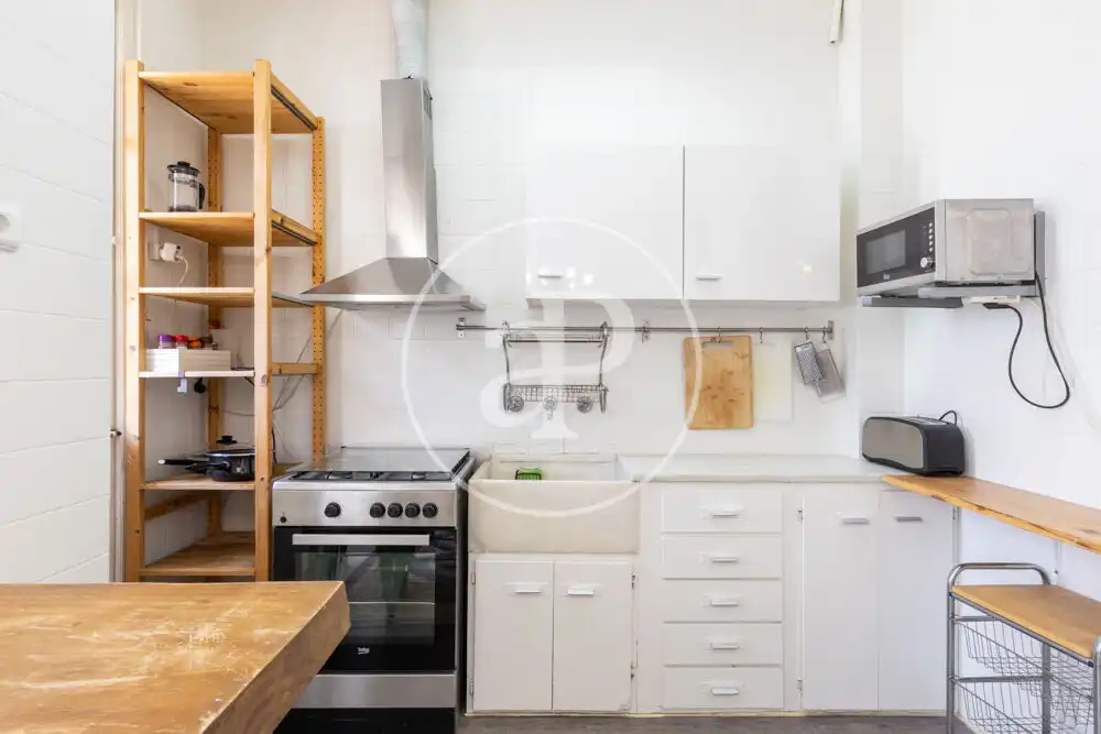 Kitchen of Flat for rent in Valencia  with Air Conditioner, Heating and Furnished
