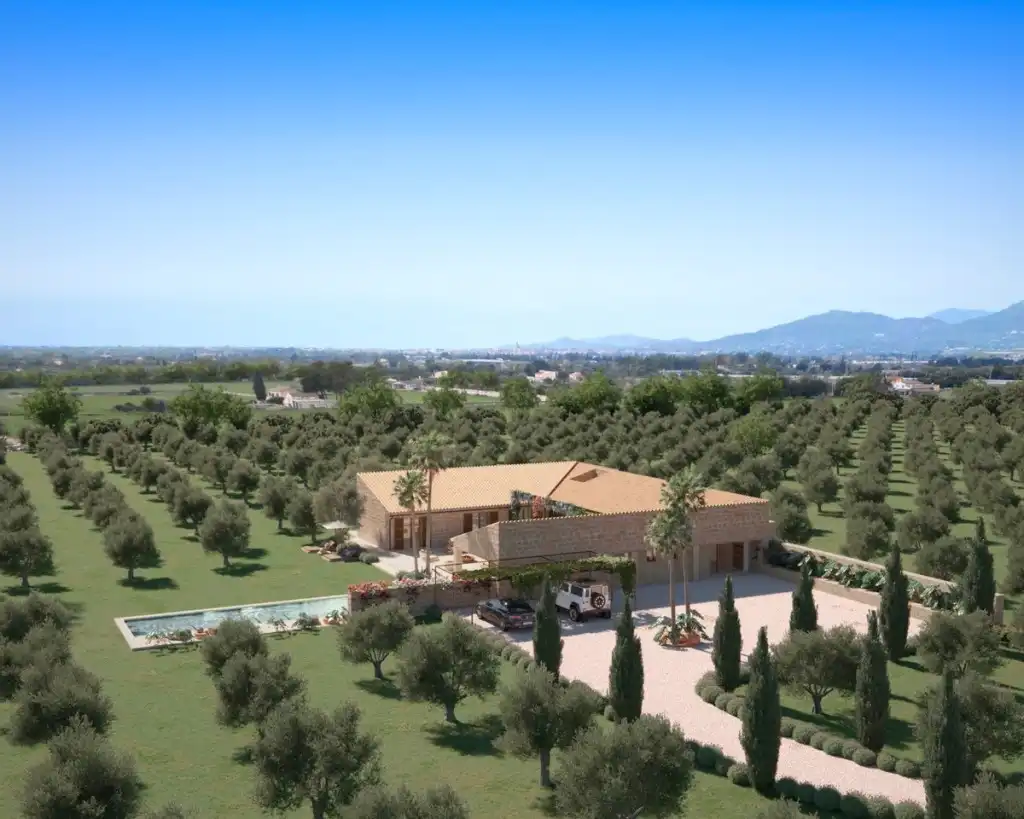 Maison rustique avec piscine à vendre à Binissalem