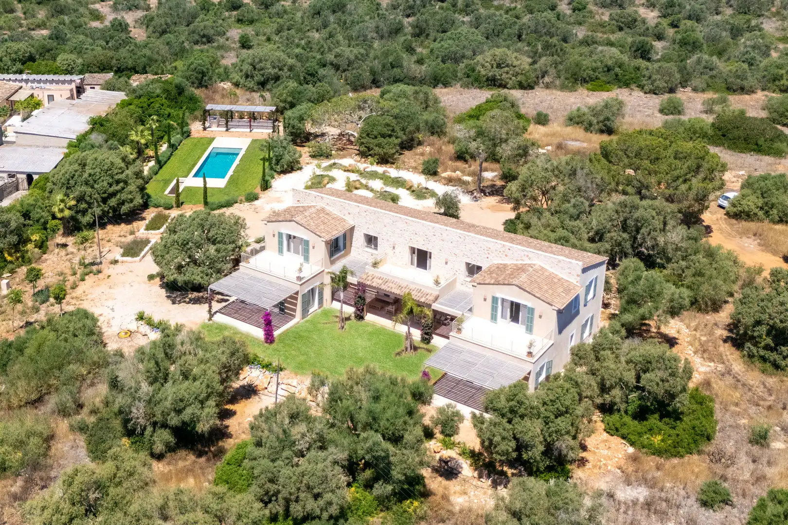 Vista exterior de Finca rústica en venta en Campos del Río con Aire acondicionado, Calefacción y Terraza