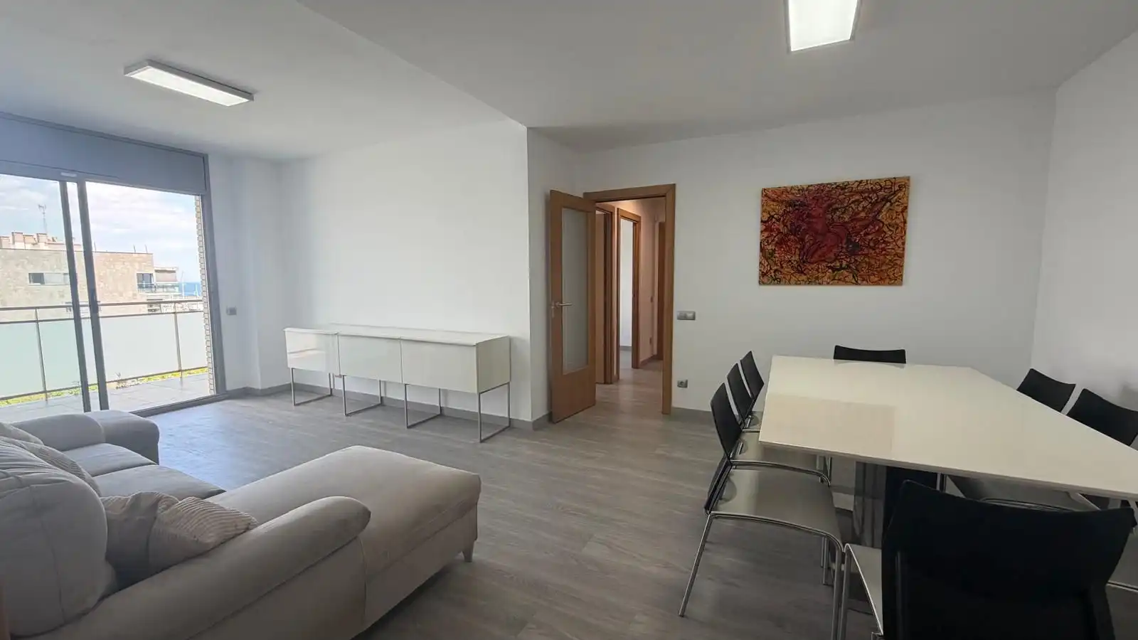 Sala de estar de Piso en venta en Badalona con Aire acondicionado, Calefacción y Terraza