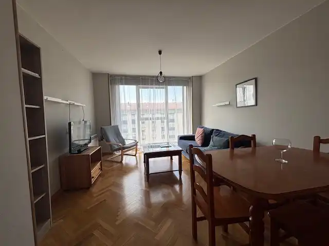 Living room of Flat for rent in Ferrol  with Heating, Parquet flooring and Storage room