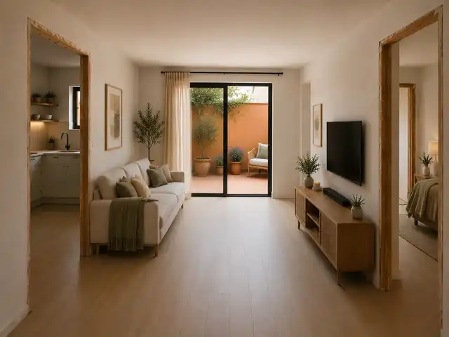 Sala de estar de Piso en venta en Torroella de Montgrí con Calefacción y Terraza