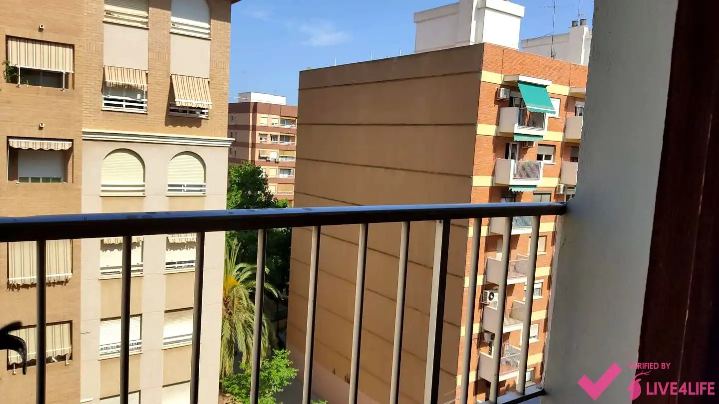 Terraza de Piso de alquiler en Valencia con Aire acondicionado y Amueblado
