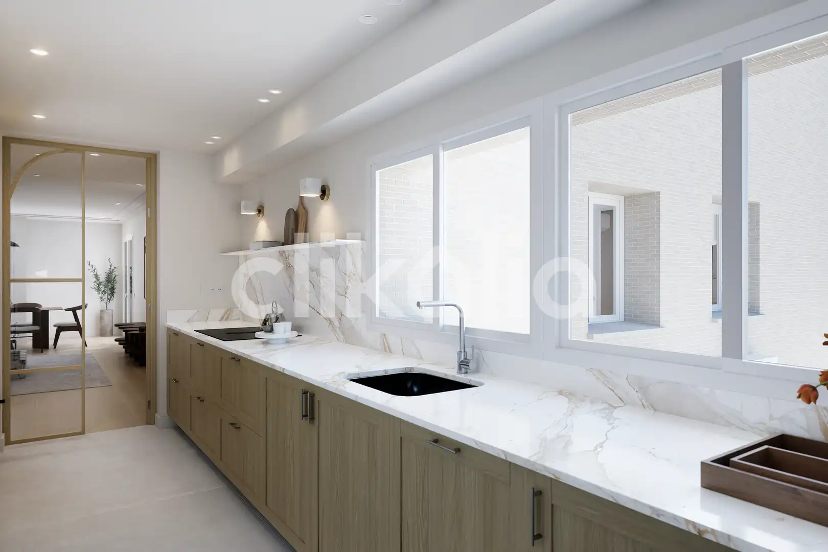 Cocina de Piso en venta en  Madrid Capital con Aire acondicionado, Calefacción y Terraza