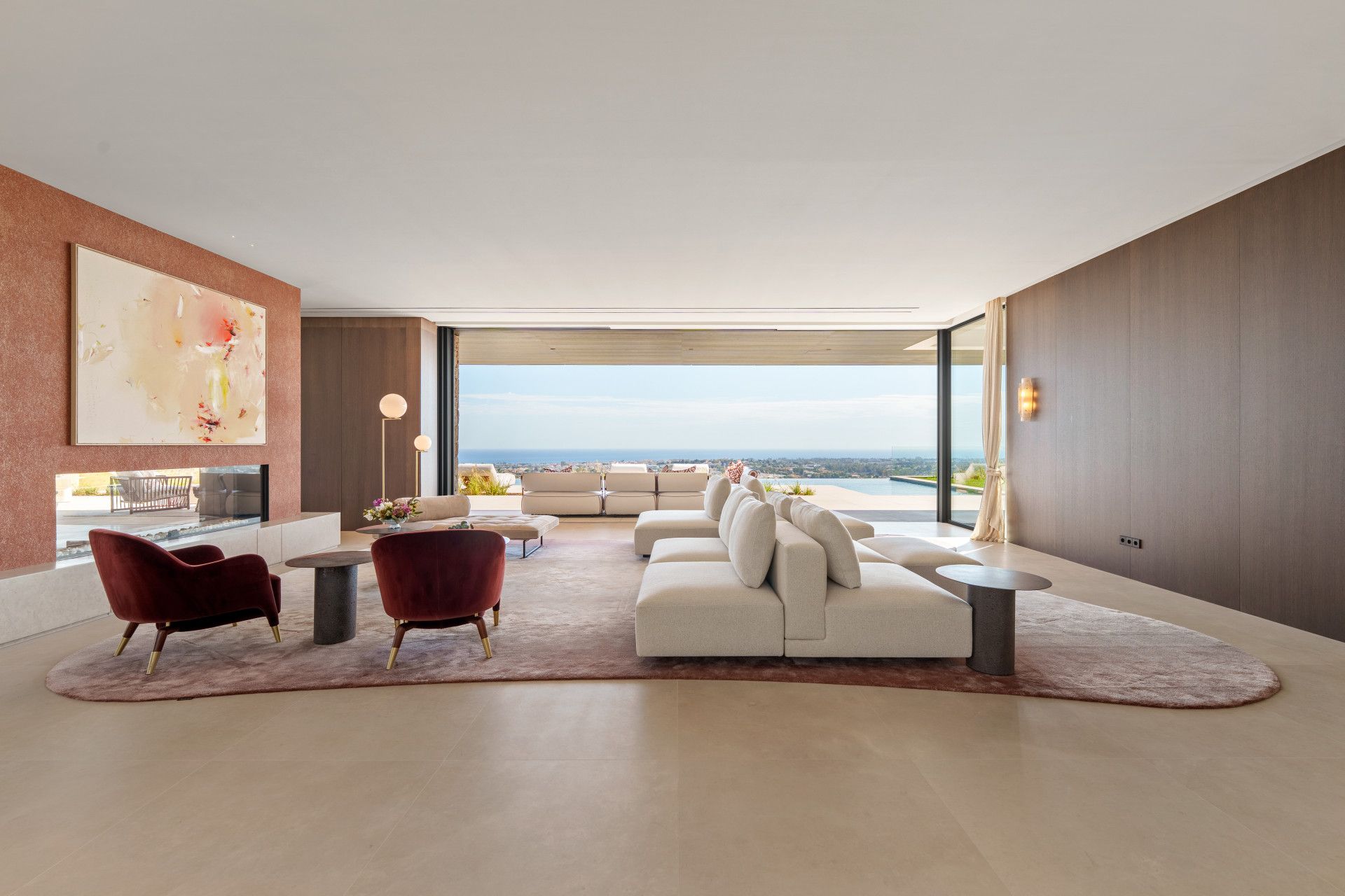 Sala d'estar de Casa o xalet en venda en Benahavís amb Aire condicionat, Jardí privat i Terrassa