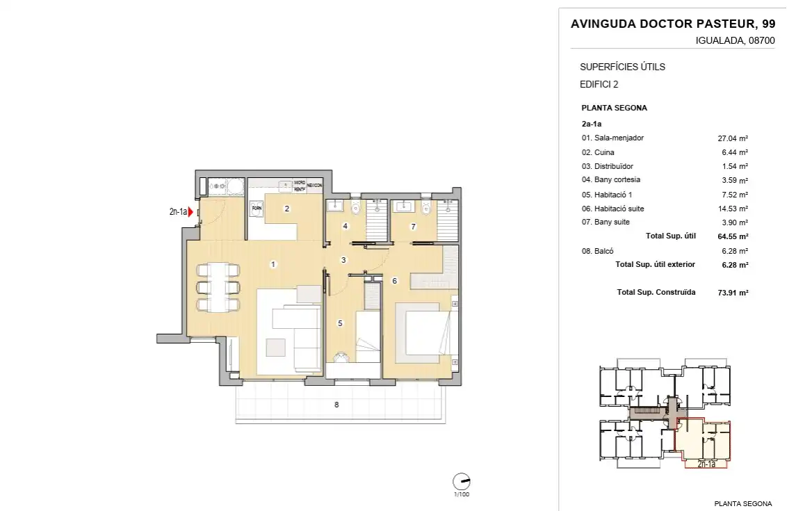 Piso de obra nueva con terraza en venta en Avinguda del Doctor Pasteur 99, imagen 9