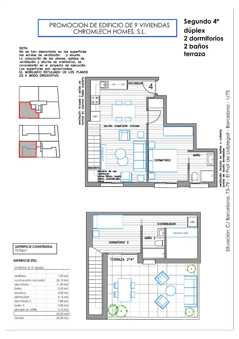 Piso en venta en El Prat de Llobregat con Aire acondicionado, Calefacción y Terraza