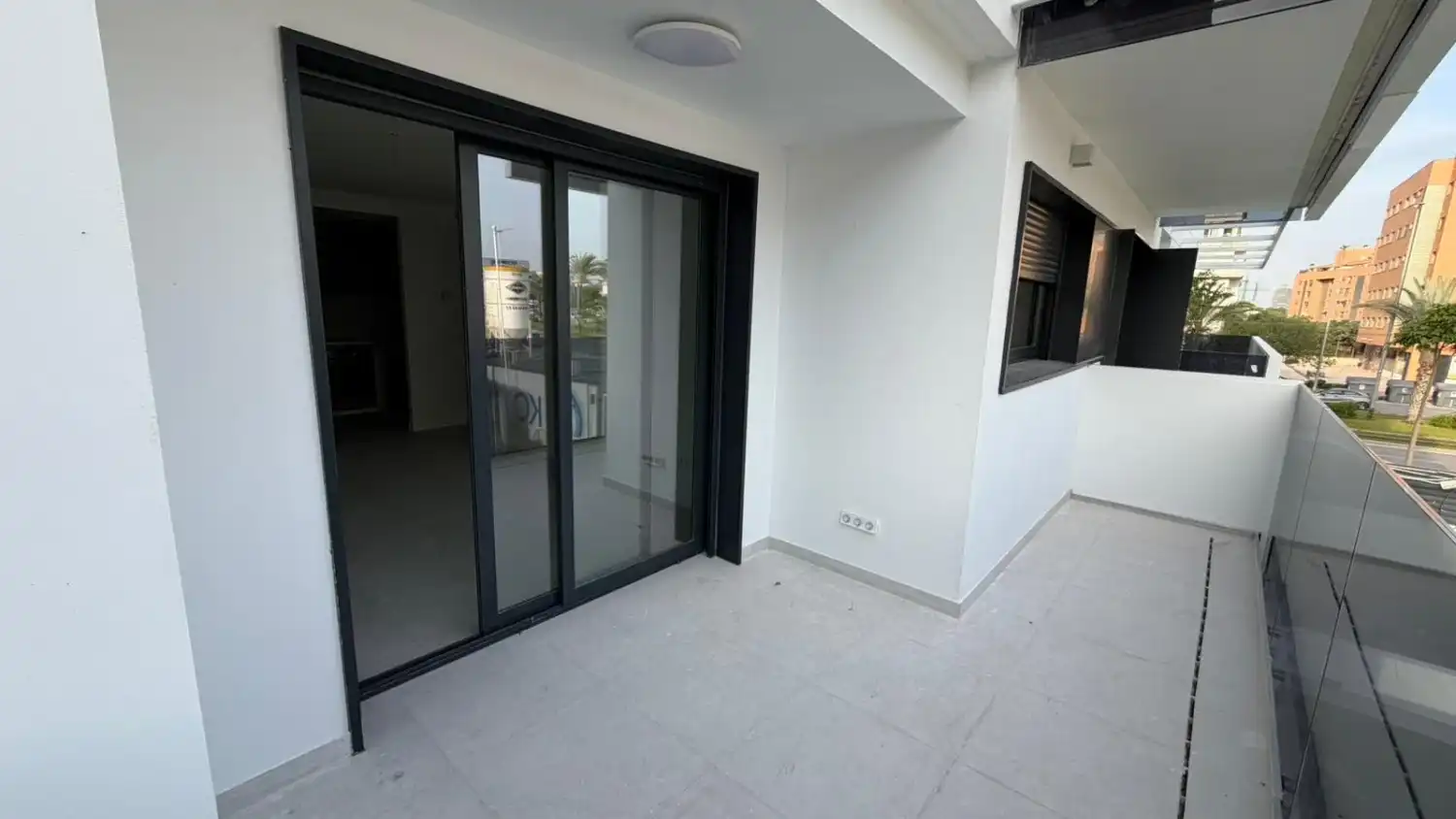 Balcony of Flat for rent in Murcia  with Air Conditioner, Heating and Swimming Pool