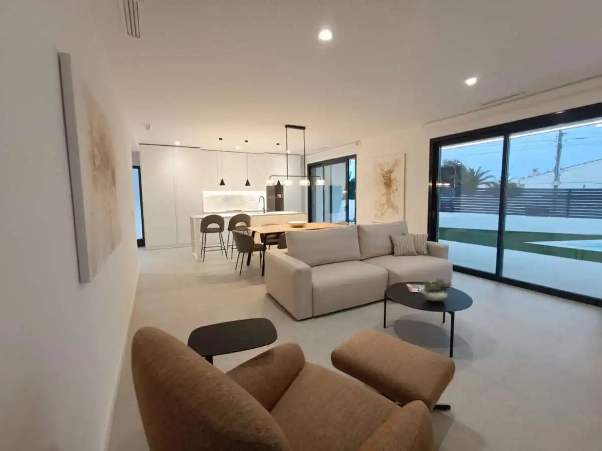 Sala de estar de Casa o chalet en venta en Rojales con Jardín privado, Terraza y Internet